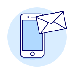 Email Phone Illustration from UX Duotone Set