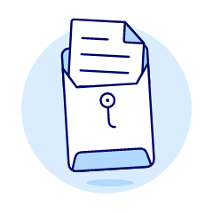 Open Envelope Illustration from UX Duotone Set