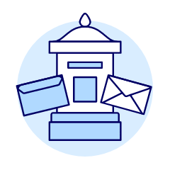 Postbox Illustration from UX Duotone Set