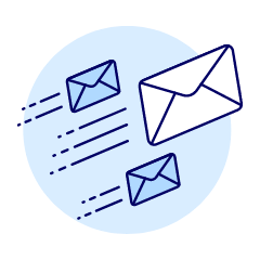 Fast Email Illustration from UX Duotone Set