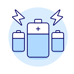 Battery Illustration from UX Duotone Set