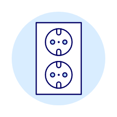 Female Plug Illustration from UX Duotone Set