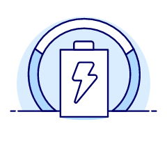 Power Usage Pie Illustration from UX Duotone Set