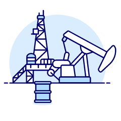 Oil Pumping Illustration from UX Duotone Set