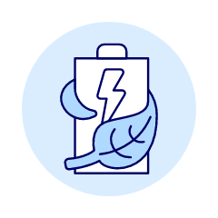 Clean Power BATTERY Illustration from UX Duotone Set