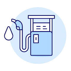 Gas Station Illustration from UX Duotone Set