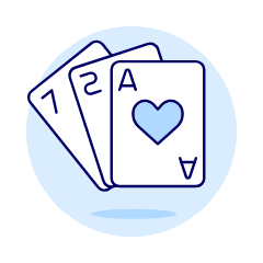 Card Poker Illustration from UX Duotone Set