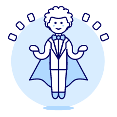 Magician Show Trick 1 Illustration from UX Duotone Set