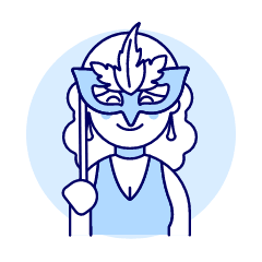 Mask Party 4 Illustration from UX Duotone Set