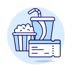 Ticket Entertainment Illustration from UX Duotone Set