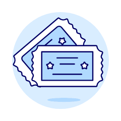 Ticket Illustration from UX Duotone Set