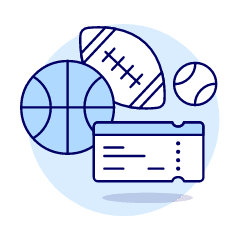 Ticket Sport Illustration from UX Duotone Set