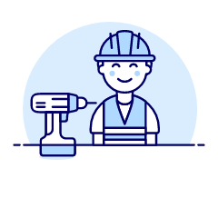 Engineer Driller 1 Illustration from UX Duotone Set