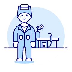 Welding Station 1 Illustration from UX Duotone Set