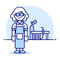 Welding Station 2 Illustration from UX Duotone Set