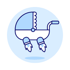 Trolley Futuristic Illustration from UX Duotone Set