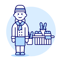 Baker 2 Illustration from UX Duotone Set