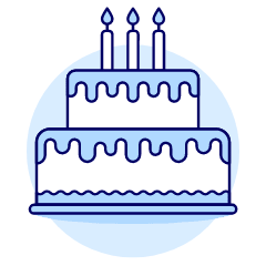 Birthday Cake Illustration from UX Duotone Set