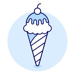Chocolate Cone Illustration from UX Duotone Set