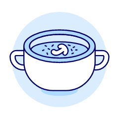 Bowl Of Soup Illustration from UX Duotone Set