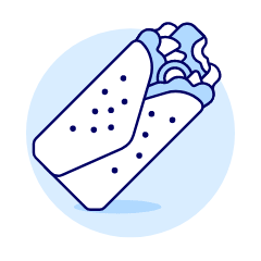 Burrito Illustration from UX Duotone Set