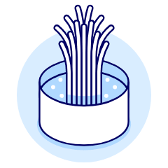 Spaghetti Illustration from UX Duotone Set