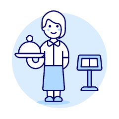 Service Staff 3 Illustration from UX Duotone Set