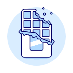 Choco Bar Bite Illustration from UX Duotone Set