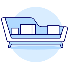 Green Sofa Illustration from UX Duotone Set