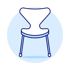 White Chair Sofa Illustration from UX Duotone Set