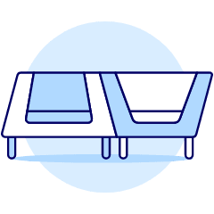 White Orange Sofa Illustration from UX Duotone Set