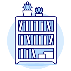 Book Shelf Illustration from UX Duotone Set