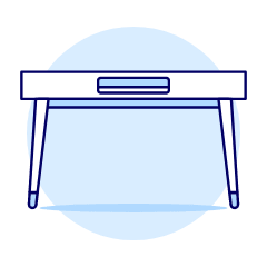 Modern Desk Illustration from UX Duotone Set