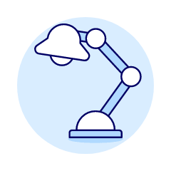 Studio Desk Lamp Illustration from UX Duotone Set