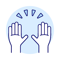 Hand Raise 1 Illustration from UX Duotone Set