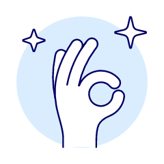 Ok Gesture 1 Illustration from UX Duotone Set