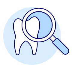 Dentistry Tooth Examine Illustration from UX Duotone Set