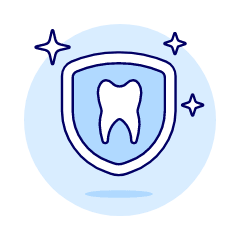 Dentistry Tooth Protection Illustration from UX Duotone Set