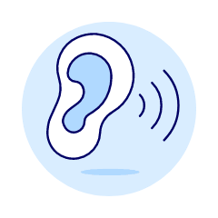 Ear Hearing 1 Illustration from UX Duotone Set