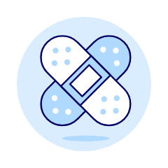 Plasters Illustration from UX Duotone Set