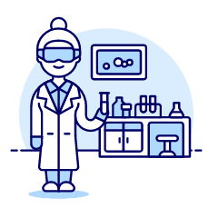 Laboratory Scientist 4 Illustration from UX Duotone Set