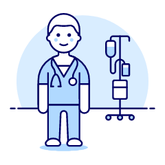 Nurse Care 1 Illustration from UX Duotone Set