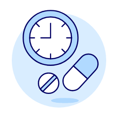 Schedule Medicine 1 Illustration from UX Duotone Set
