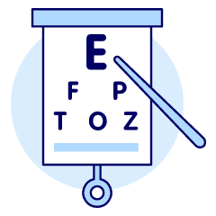 Eye Chart 1 Illustration from UX Duotone Set