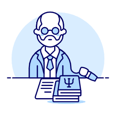 Psychologist 1 Illustration from UX Duotone Set