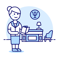 Psychologist 10 Illustration from UX Duotone Set