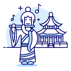 Ancient Asian Illustration from UX Duotone Set