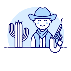 Cowboy 1 Illustration from UX Duotone Set