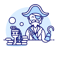 Pirate Treasure 1 Illustration from UX Duotone Set