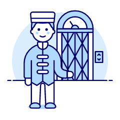 Bellboy 3 Illustration from UX Duotone Set